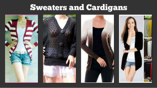 sweaters and cardigans